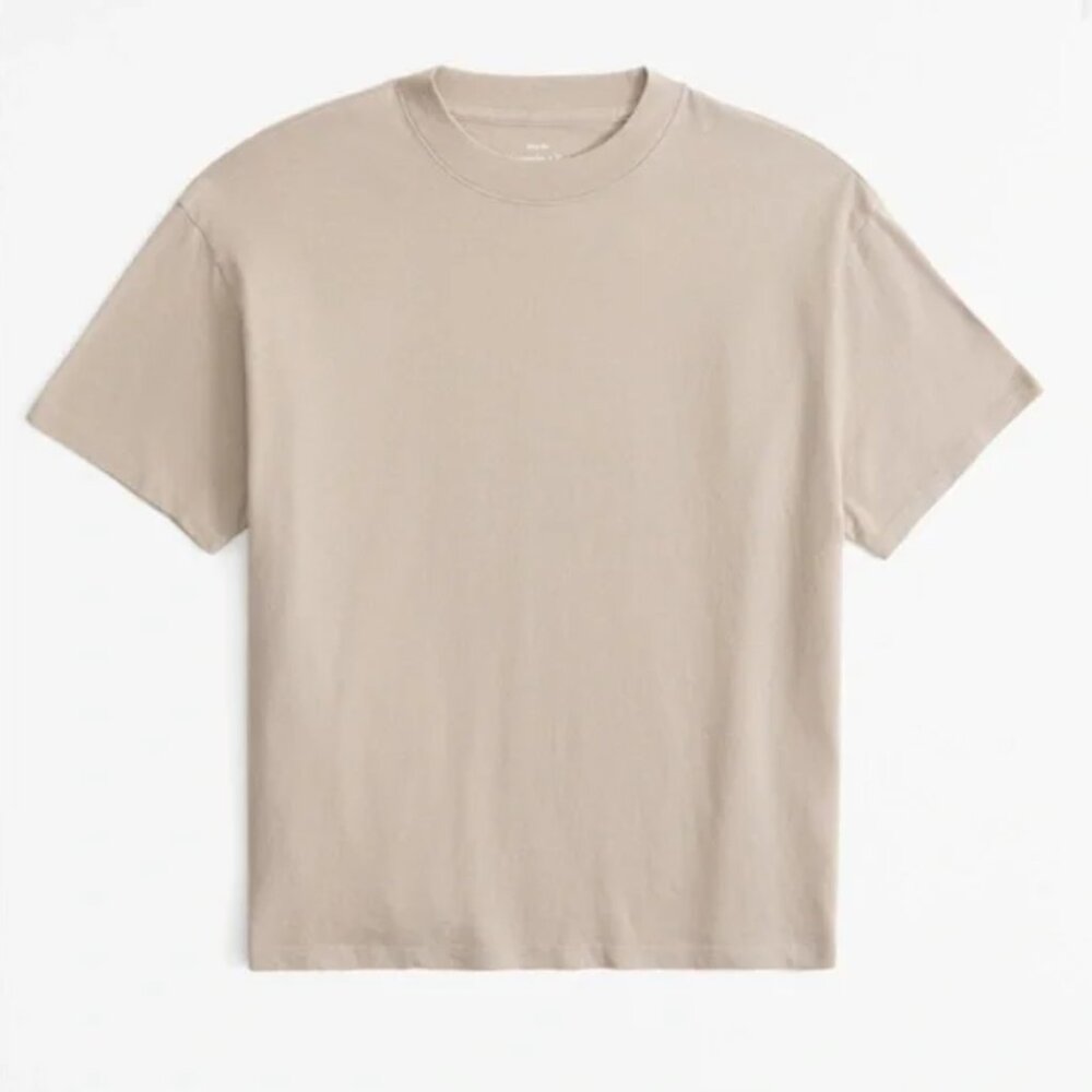 Abercrombie & Fitch Light Brown Essential Easy Tee